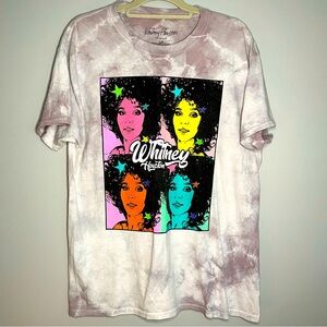 WHITNEY HOUSTON TIE DYED T SHIRT 2 SIDED SZ/Lg.